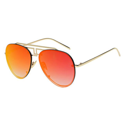 Double Bridge Metal Frame Sunglasses