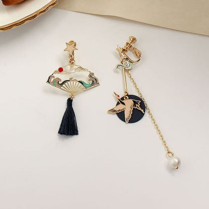 Crane Alloy Dangle Earring (Various Designs)