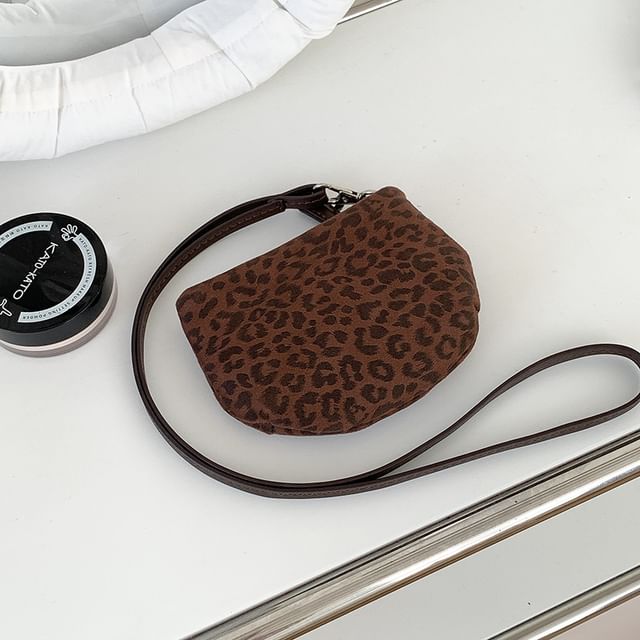Leopard Print Pouch Necklace
