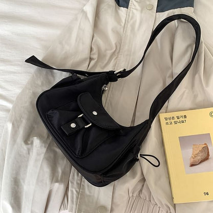 Multi-Pocket Drawstring Shoulder Bag