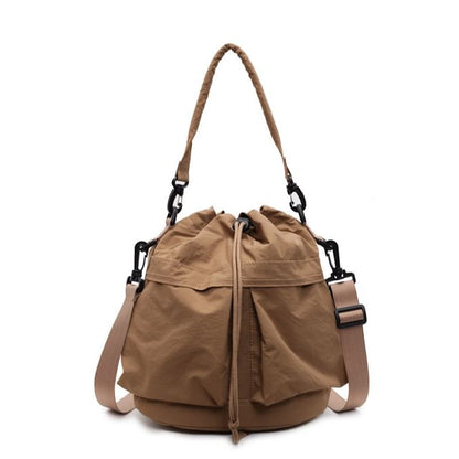 Multi-Pocket Drawstring Backpack