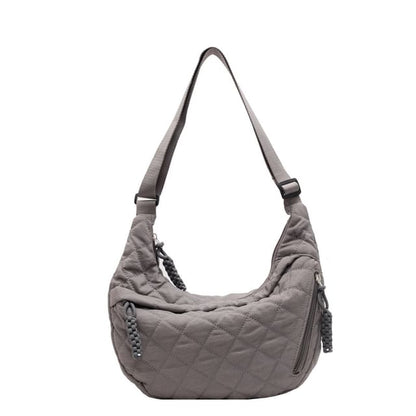 Plain Quilted Crossbody Bag