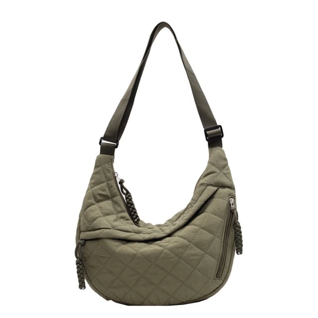 Plain Quilted Crossbody Bag