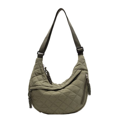 Plain Quilted Crossbody Bag