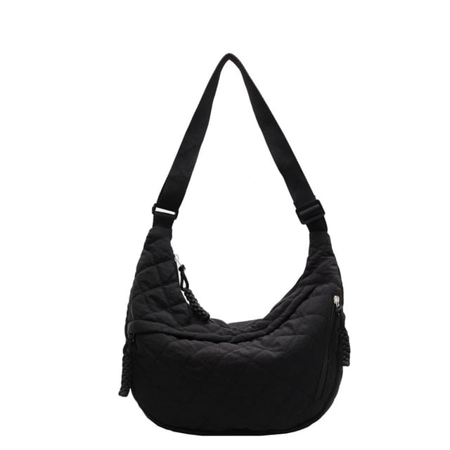 Plain Quilted Crossbody Bag