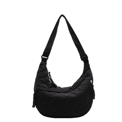 Plain Quilted Crossbody Bag