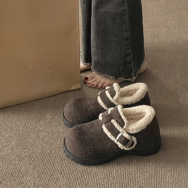 Platform Buckle Snow Shoes