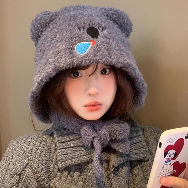Koala Knit Bonnet Hat