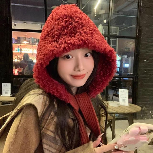 Plain Fleece Bonnet Hat