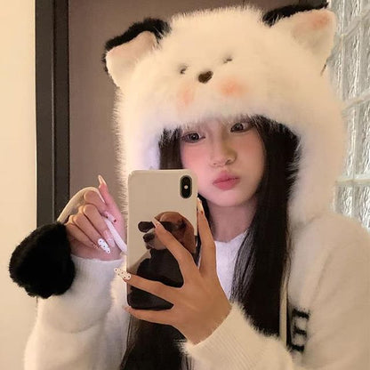 Cat Fluffy Trapper Hat