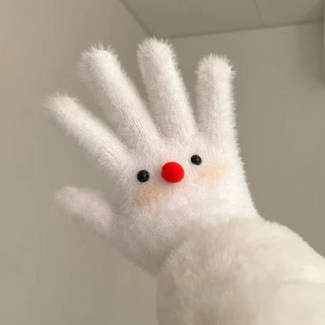 Cartoon Fluffy Gloves