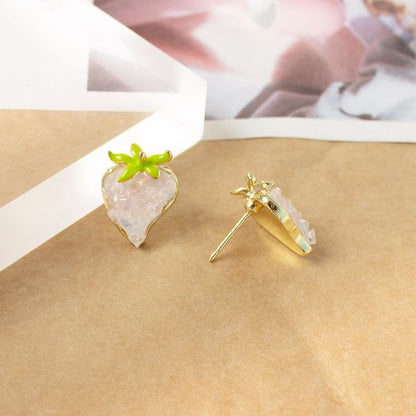 Strawberry Stud Earring / Clip-On Earring