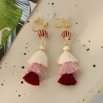 Tassel Drop Earring / Clip-On Earring