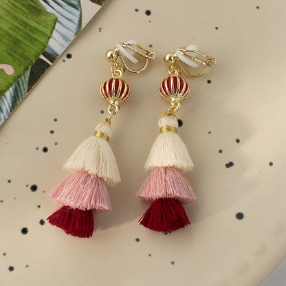 Tassel Drop Earring / Clip-On Earring