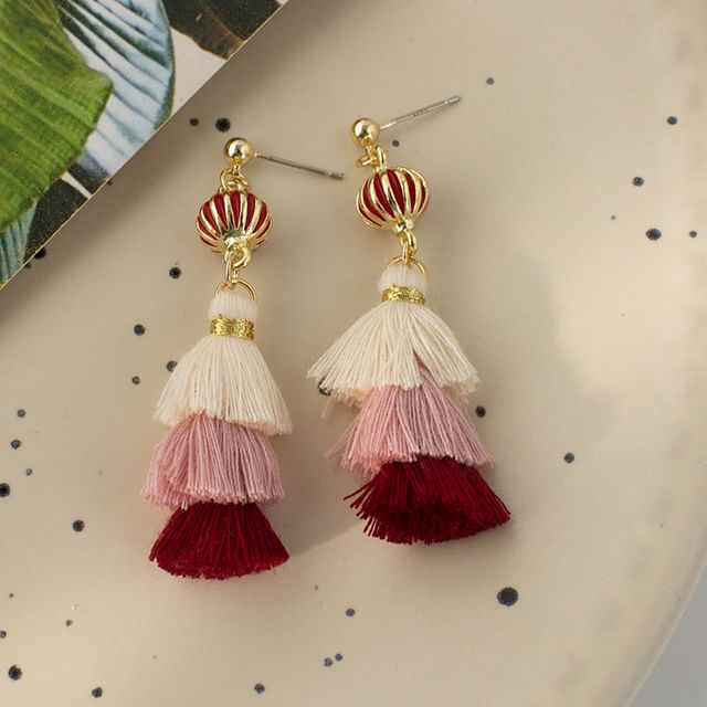 Tassel Drop Earring / Clip-On Earring
