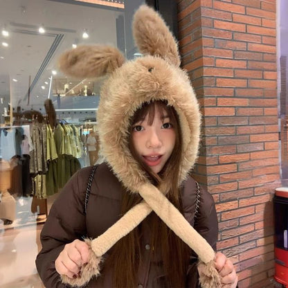 Rabbit Ear Fluffy Hat