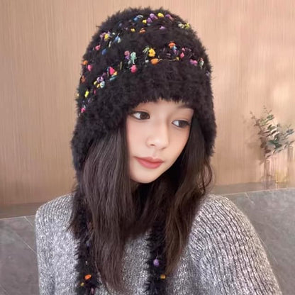 Melange Tie-Up Beanie