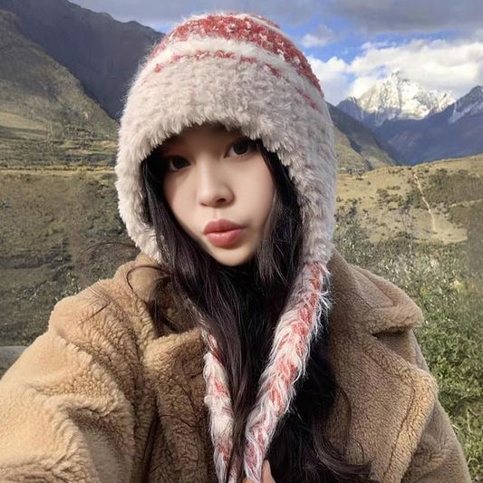 Melange Earflap Beanie