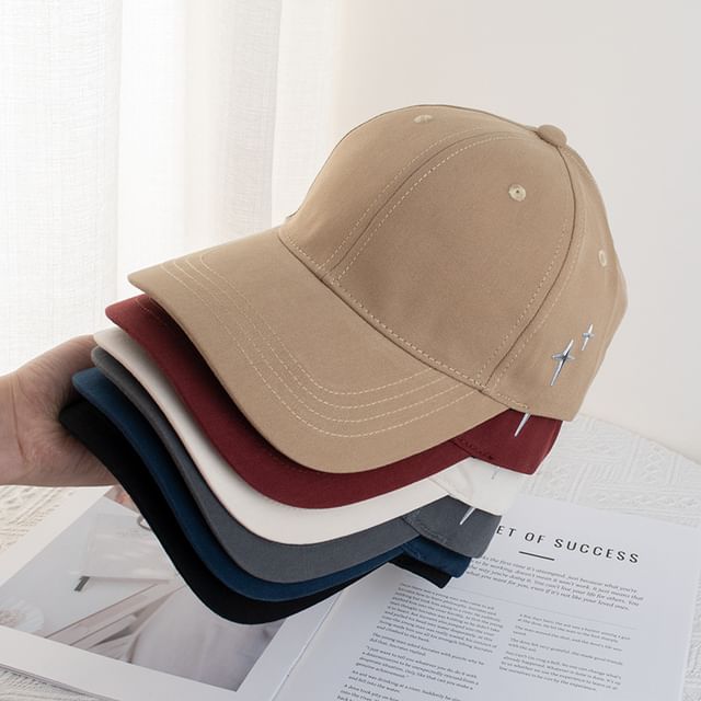 Star Applique Baseball Cap