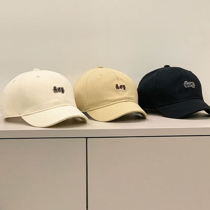 Letter Embroidered Cap