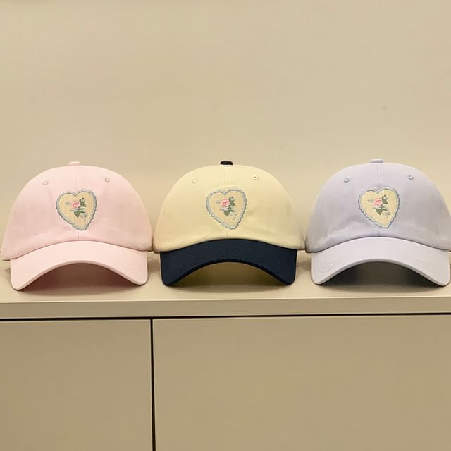 Floral Embroidered Cap
