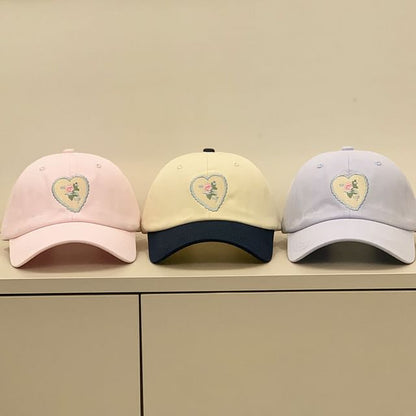 Floral Embroidered Cap