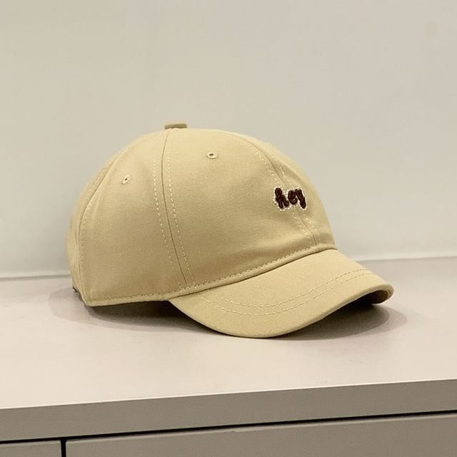 Letter Embroidered Cap