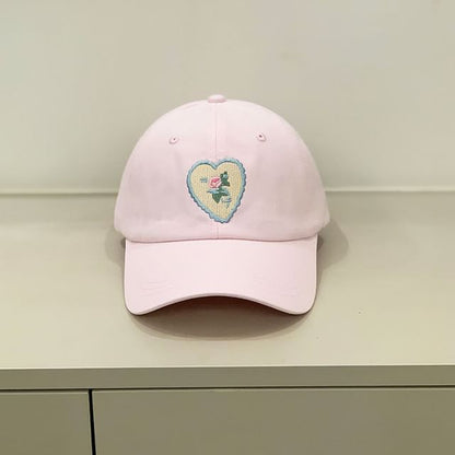 Floral Embroidered Cap
