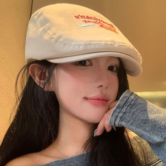 Lettering Cap Embroidered Flat