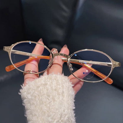 Oval Blue Light Blocking Glasses