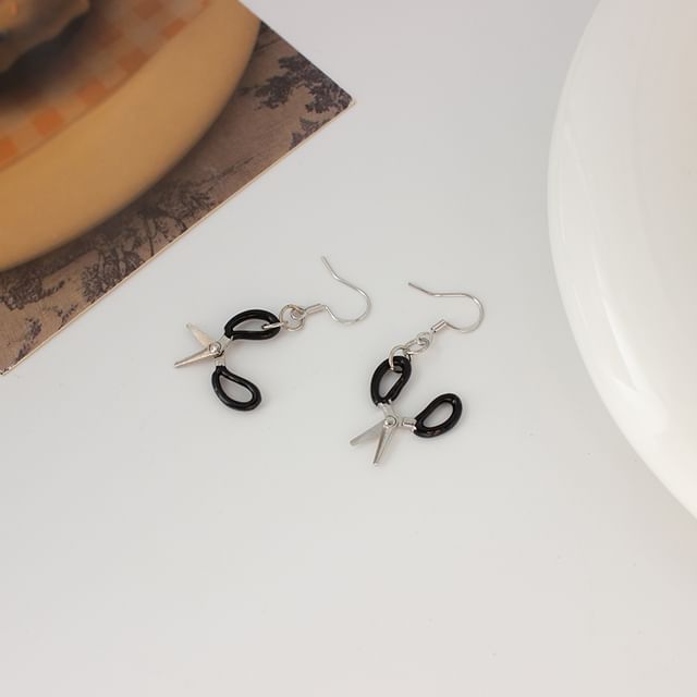 Scissor Drop Earring / Clip On Earring