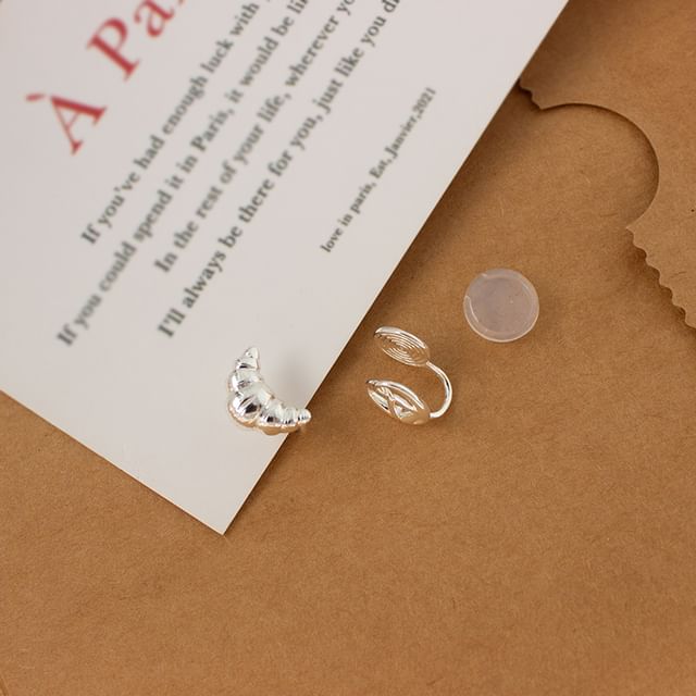 Pastry Asymmetrical Stud Earring / Clip On Earring