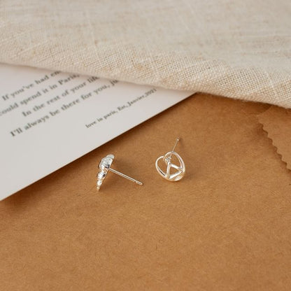 Pastry Asymmetrical Stud Earring / Clip On Earring