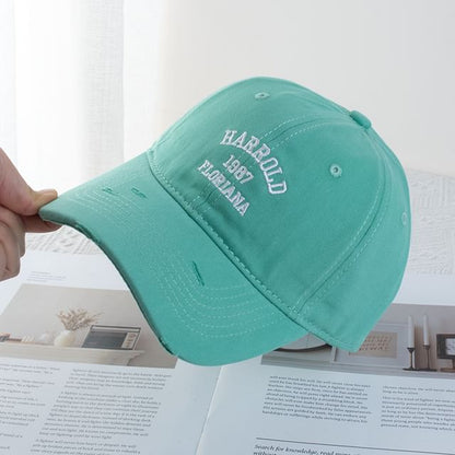 Lettering Embroidery Cap