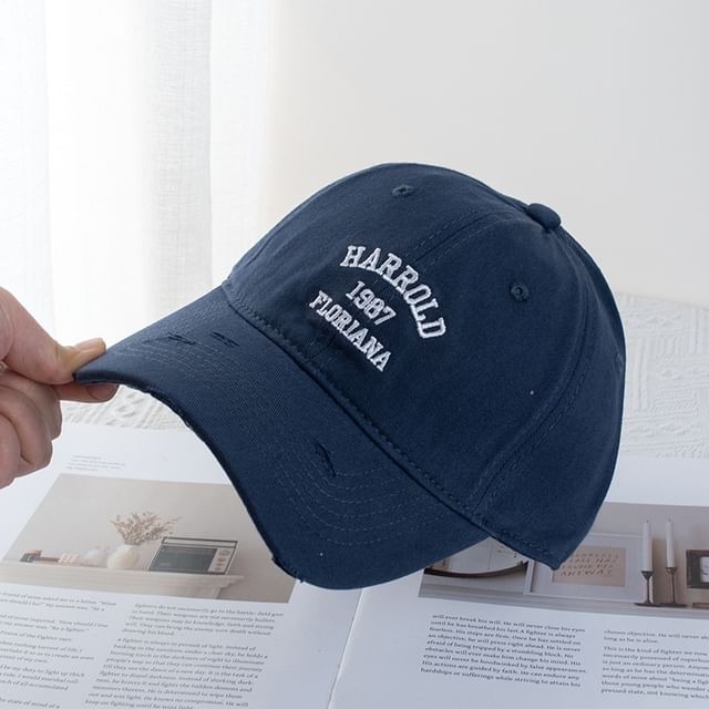 Lettering Embroidery Cap