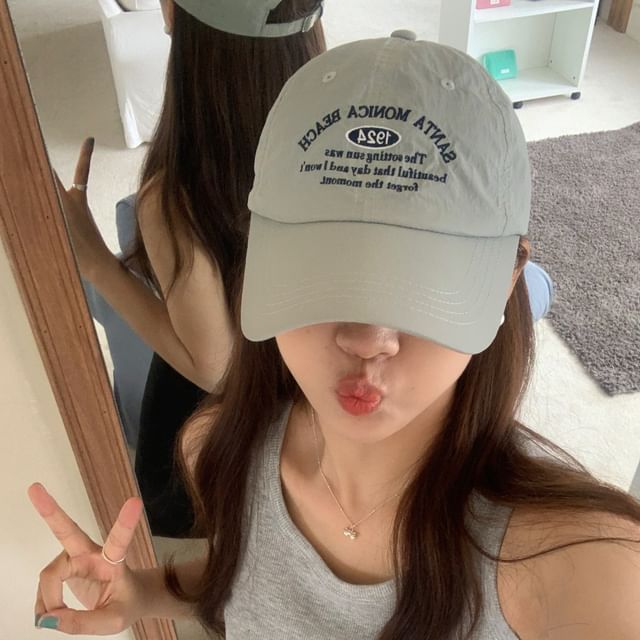 Letter Embroidered Baseball Cap