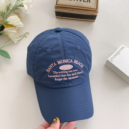 Letter Embroidered Baseball Cap