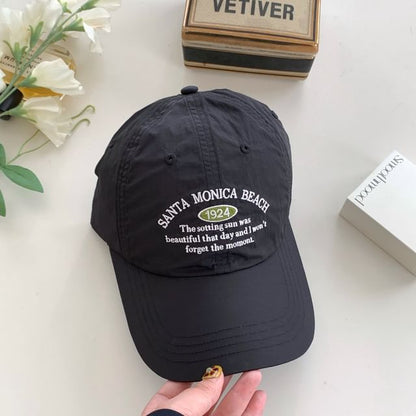 Letter Embroidered Baseball Cap