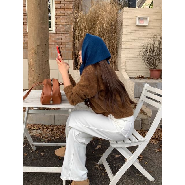 Heart Buttoned Scarf