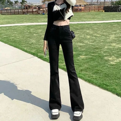 High Waist Flared Jeans