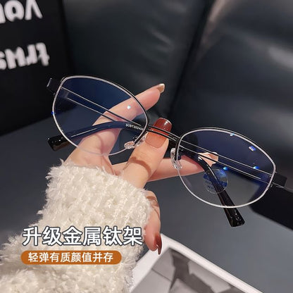 Round Half Frame Glasses