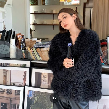 Fluffy Loose-Fit Jacket