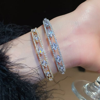 Rhinestone Open Bangle