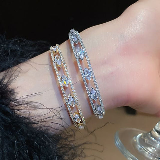 Rhinestone Open Bangle
