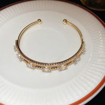 Rhinestone Open Bangle