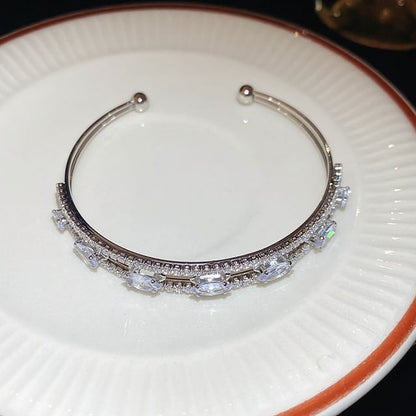 Rhinestone Open Bangle