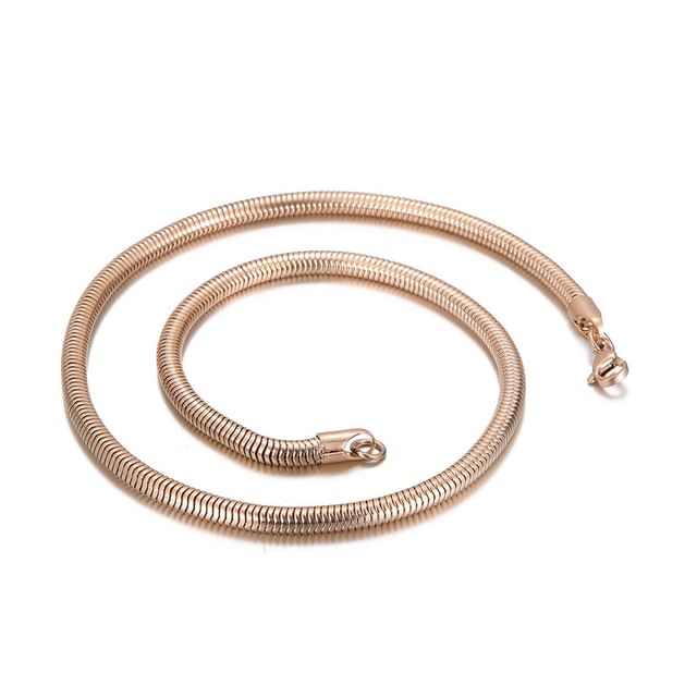 Snakebone Stainless Steel Necklace