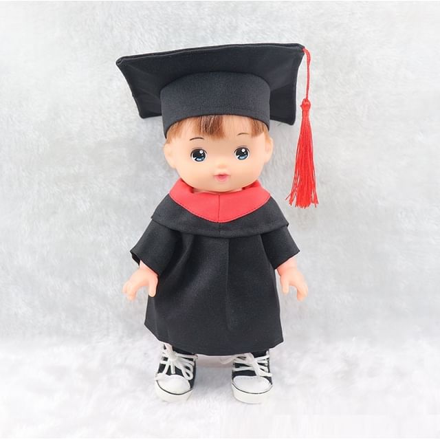 Doll Set: Mortarboard Gown Clothes + Graduation