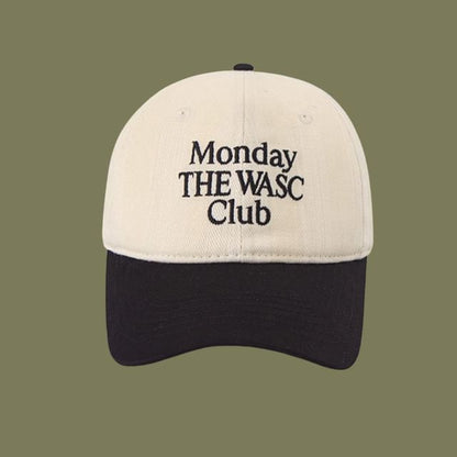 Embroidered Lettering Baseball Cap