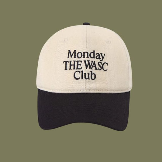 Embroidered Lettering Baseball Cap